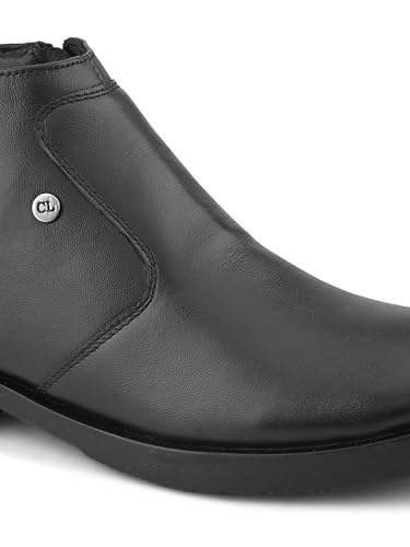 Image of Carlton London Men's Ankle Height Slip On Round Toe Comfortable Boot