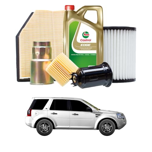  Tagliando compatibile con LAND ROVER Freelander 2 2.2 eD4 110 kw Diesel 2010-2014 - 6 Litri di olio + 4 Filtri