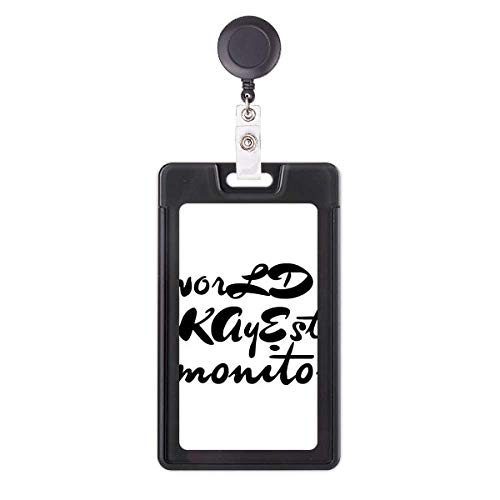 Étui pour badge rétractable rigolo imprimé diplôme en PVC avec clip de ceinture