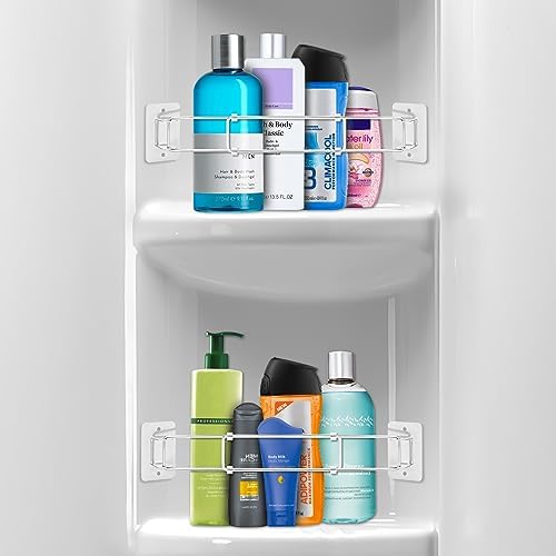 DZGKGM RV Shower Corner Storage Bar 2 Pack, Adjustable