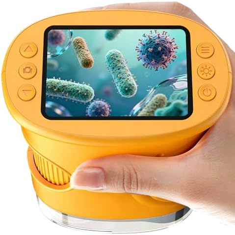 1000X Handheld Digital Microscope for Kids: Pocket Microscope with 2.0" IPS Screen - STEM Toys Birthday Gifts for Girls Boys Child - Portable Edu Science Kits Toddler Age 3-6 6-12