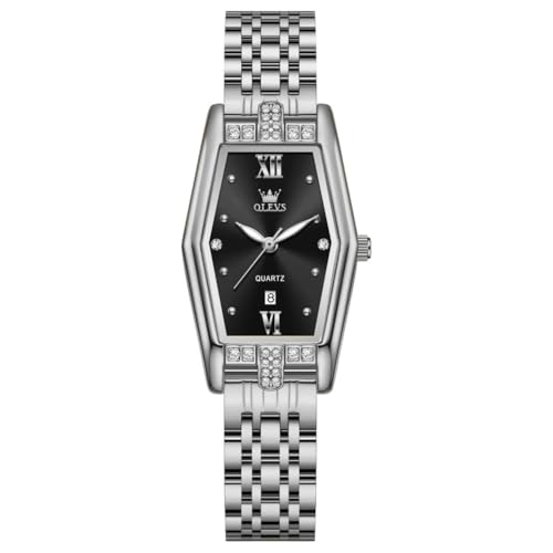 Image of Watch for Women Gold Stainless Steel Fashion Dress Analog Quartz Luminous Waterproof Women Wrsit Watch