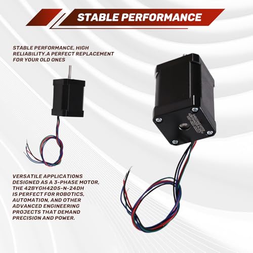 Moteur 42BYGH4205-N-24DH 24V robuste pour matériel industriel - 4
