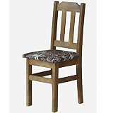 k koma Stuhl Polsterstuhl Eiche MASSIV Holz NEU restaurantstuhl MASSIVHOLZ (Blume DUNKEL)