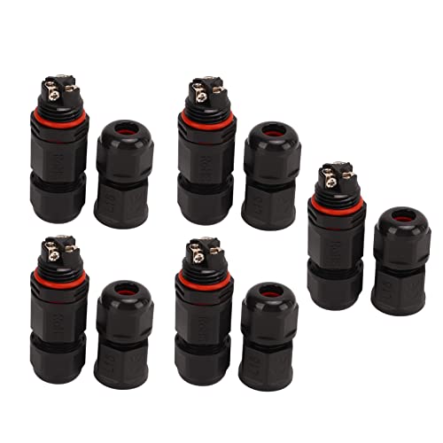 Conector aviación con 5 tapones de goma para equipo industrial miniatura 5
