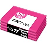JarThenaAMCS 600 Sheets Hot Pink Tissue Paper Decorative Wrapping Paper for Birthday Baby Shower Wedding Party DIY Crafts, 14 x 20 Inch
