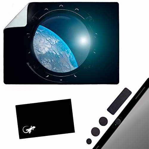 Tapis de souris adhésif Gecko Travel Tech avec cache-webcam design espace