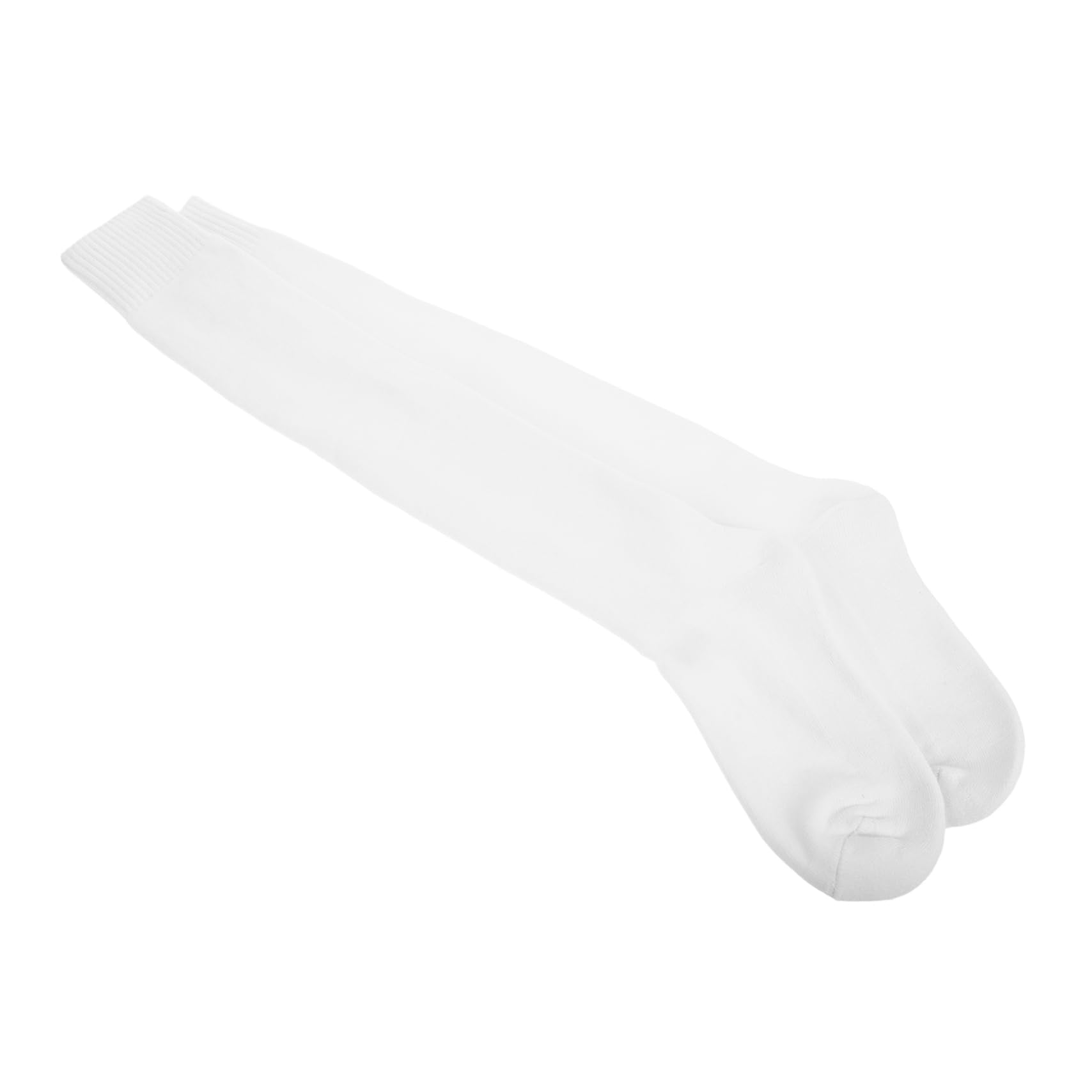 Parliky Men's Breathable Fencing Socks White Knee High Socks Elastic Fit Moisture Wicking for Soccer Softball Football Youth