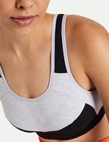 Image of Van Heusen Women's Cotton Sports Bra | Racerback | Medium Impact | Anti‑Bacterial Tech | Keeps you dry and Fresh | Sweat Absorbent | Ideal for Workout & Gym | Lightly padded | Slip -on Bra| Style 44004|Available in Pack of 1 & 2