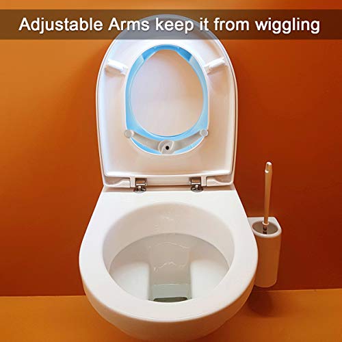 Potty Training Seat For Kids Boys Girls Toddlers Toilet Seat For Baby With Cushion Handle Backrest Toilet Trainer For Round And Oval Toilets (Blue) Ilin #TOP5
