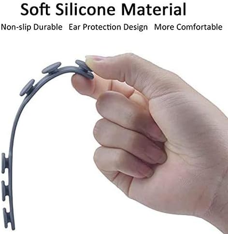 4Pcs Mask Strap Extender, Ear Protection Savers for Masks Face Anti-Tightening Mask Holder Hook Ear Strap Accessories Ear Grips Extension Mask Buckle Ear Pain Relieved (Gray)