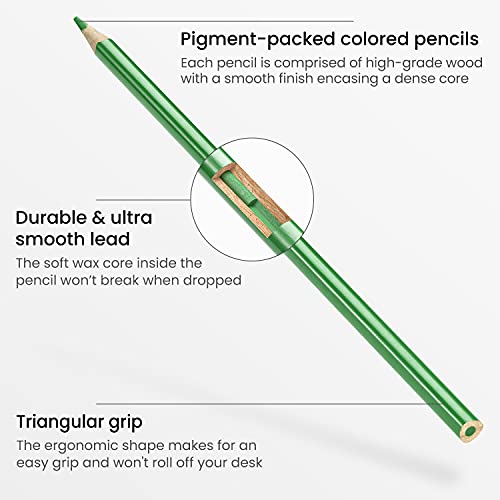 Arteza Kids Scented Colored Pencils, Set Of 24 Easy-To-Grip Pencil Crayons, Triangular Shape, Pre-Sharpened, Art And School Supplies For Arts And Crafts Time, Drawing, And Doodling #TOP2