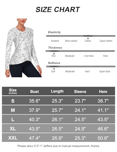 LURANEE Camisetas femininas de manga comprida para treino, bainha cruzada, secagem rápida, atlética,