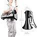 Loudmore Heavy Duty 75W Professional Megaphone Bullhorn Speaker with Built-in Microphone-Rechargeable Battery&Portable Strap-Siren -USB/SD/AUX Input-Ideal for Football, Baseball,Coaches(Black)