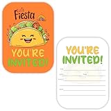 buwanJH Taco Party Invitation Cards, Fiesta Shower or Birthday Party, Set of 30 with Envelopes