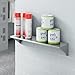 Stainless Steel Wall-Mount Shelf, 6W x 24L inches, 200 lb Capacity, Commercial Grade