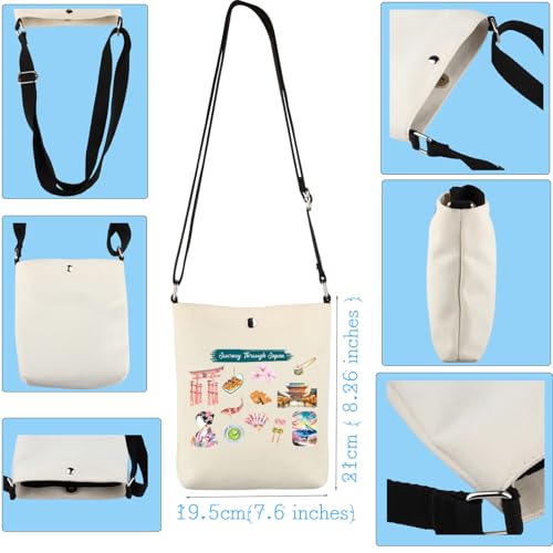 VAMSII Japan Travel Crossbody Bag Japan Souvenir Gift Japan Vacation Gift Japan Tokyo Lover Gift Japanese Sakura Gift4