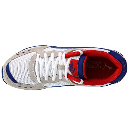 Image of PUMA Men's Vista Sneaker, White-Limoges-High Risk Red, 10.5