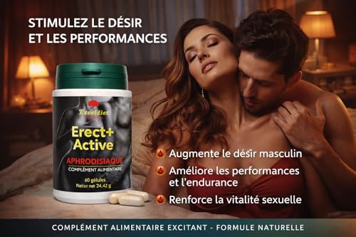 Testostérone Erect + Active gélules virilité pour augmenter les performances sexuelles - 3