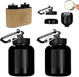 2 St&uuml;ck 100ml Proteinpulver Aufbewahrung Proteinpulver Portionierer Proteinpulver Beh&auml;lter f&uuml;r Proteinpulver mit Karabiner f&uuml;r Fitnessbegeisterte Fitnessgeschenke M&auml;nner