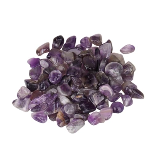 BCOATH 4pcs Amethyst Crystal Gravel Natural for Aquarium Water Feature and Decor