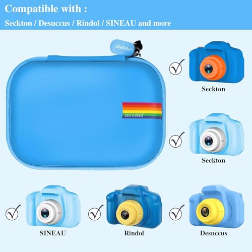 Funda para cámara infantil Leayjeen compatible con cámaras digitales miniatura 3