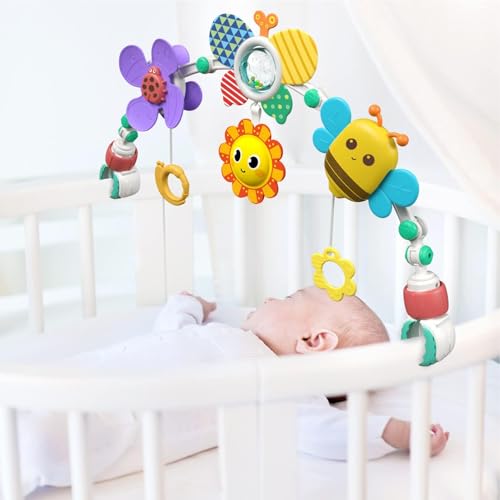 Arche de jeu pour berceau avec fixation multi-position stable
