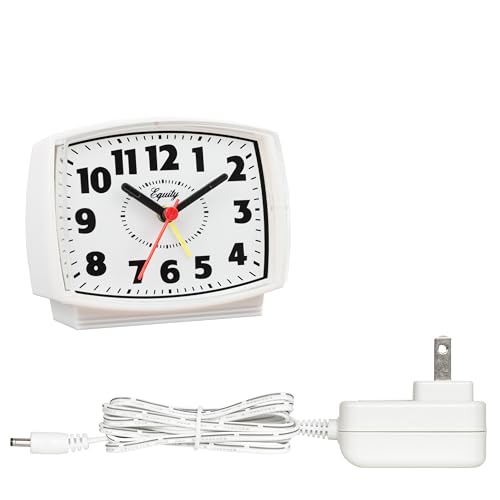 Image of Equity 33100 Electric Silent Analog Alarm Clock with Lighted Dial (Pack of 6)