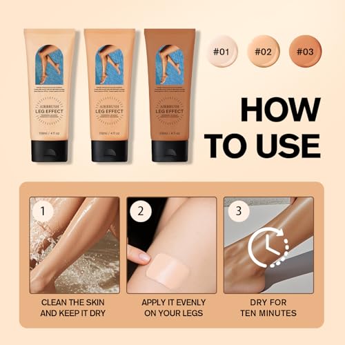 Leg Makeup Waterproof Full Coverage Concealer - Medium