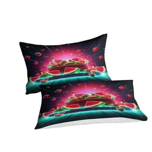 Parure de lit enfant melon d'eau couette confortable King 3D - 5