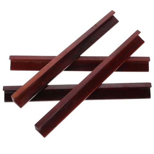 PRETYZOOM - PRETYZOOM 4pcs Rack Portable pour Mahjong Bois Règle pour Mahjong avec Conception Rainurée pour Les Joueurs Traditionnels Et Domino Accessoires De Jeux De Société