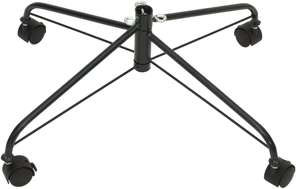 Christmas Tree Stand for Decorating, Sturdy Steel Construction with Lockable Wheels, Artificial Trees up to 6 ft