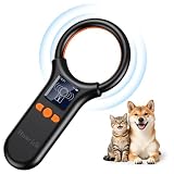Homrich Pet Microchip Scanner, FDX-B(ISO11784/85) EMID Micro Chip Reader, 500 Data Storage Upload to PC with 1.44 TFT Screen, Rechargeable Handheld 15 Digits Pet Chip ID Scanner for Dog/Cat/Pig/Animal