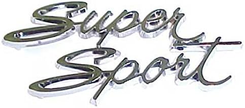 Speedway Motors Glove Box Emblem Compatible with 1966 Nova SS and 1966–1967 Chevy II, Interior Dash Trim Badge Replacement, Factory Style Design, Sold Individually