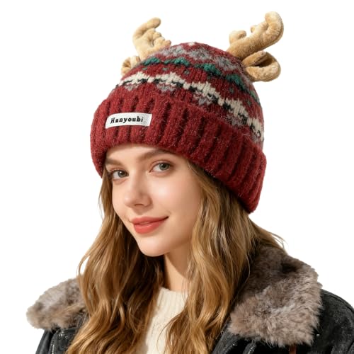 Gorro de invierno de punto grueso OhMill evita el paso del viento frío en invierno