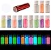 Produktbild DEWEL 12 Farben * 20g Epoxidharz Leuchtpulver, Fluoreszierendes Pulver, Epoxid Harz Pigment, Leuchtpulver Set mit GRATIS UV Lampe