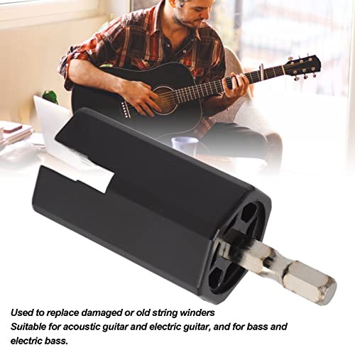 Ferramenta Enroladora De Cordas De Guitarra Preta Profissional Para Guitarras Acústicas E Elétricas,