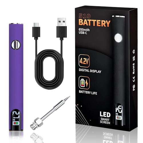 510 Thread Battery Cordless Soldering Iron, LED Display