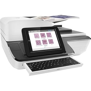 HP ScanJet Enterprise Flow N9120 fn2, Scanner, Flachbett, bis zu A3, ADF, LAN, USB, bis zu 20.000 Seiten täglich, Touchscreen mit vollständiger Tastatur
