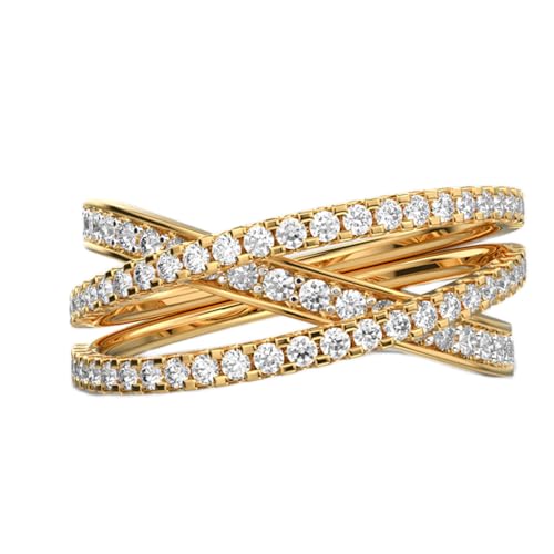 Bague en argent et moissanite ronde LKJR_0760, le cadeau de luxe fait main idéal pour elle