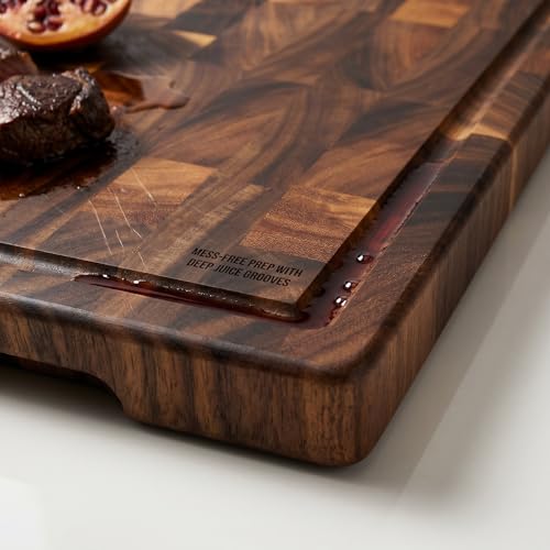 Tabla de Cortar de Nogal 14x10x1" con Ranura para Jugo miniatura 2