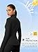 Auxo Workout Jackets for Woman Reflective UPF 50+ Zip Up Cropped Running Jacket Gym Yoga Tops with Pockets Black Large