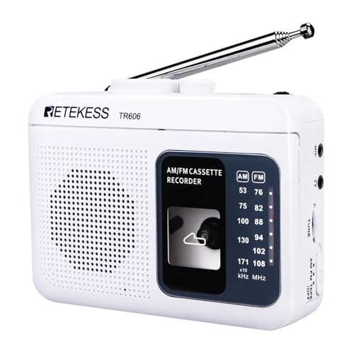 Radio cassette portable Retekess TR606 pour vous accompagner au jardin