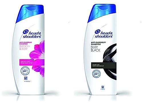 Head & Shoulders, Anti Dandruff Shampoo, Smooth & Silky, 180 ML & Head & Shoulders, Anti Dandruff Shampoo, Silky Black, 180 ML