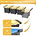 WALMANN Overhead Tote Storage Rails, Heavy Duty Garage Ceiling Bin Storage Rack Adjustable Garage Tote Slide Rail(5 Pack for 4 Bins, Bins Are Not Included)