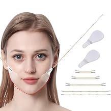 60 Pcs Face Tape Lifting Invisible Patch for Wrinkles, Jowls, Double Chin, Neck, Eye, Waterproof High Elasticity V Shape Lift Tape Stickers, Instant Makeup BandsE-Round