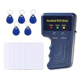 Handheld 125KHz RFID Duplicator – HID AWID Proximity Card Copier, Portable RFID Access Control Card Writer for Office Home Property Management