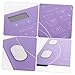 HOODANCOS Household Intelligent Weight Scale Purple Creative Precision Electronic Material LED Display Battery Style for Home Use