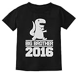 Tstars - T-Rex Boy Gift for Big Brother 2016 Kids T-Shirt Medium Black
