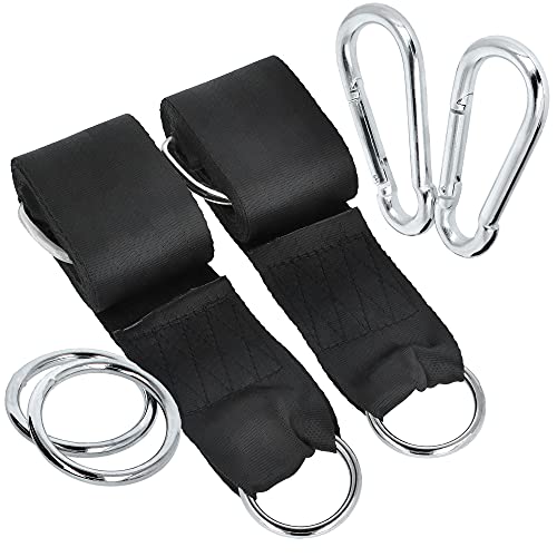 com-four® 6-teiliges Hängematte Befestigungs-Set - Aufhänge-Set für...